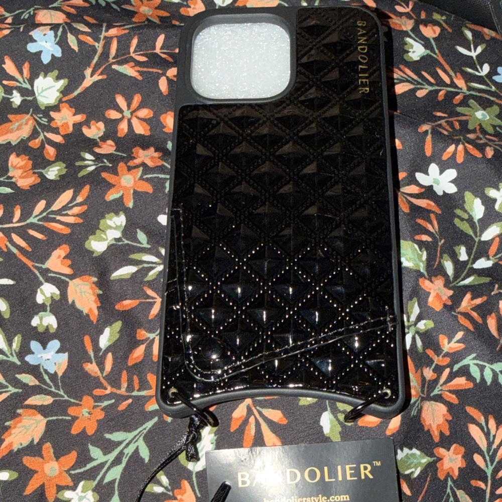 Bandolier Glossy Black Diamond Pattern Phone Case - Not used IPhone 14 Pro Max